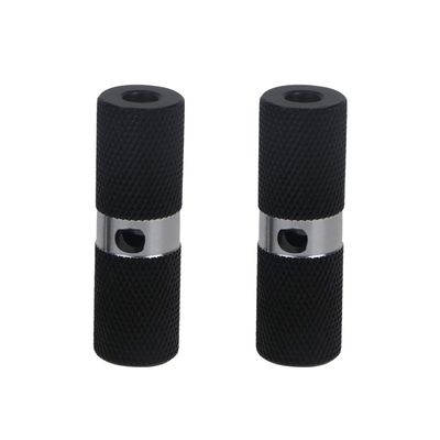 1 Pair Bike Pegs Bicycle Pegs Aluminum Alloy Anti-Skid Foot for Mountain Bike Cycling Accessories (Black)