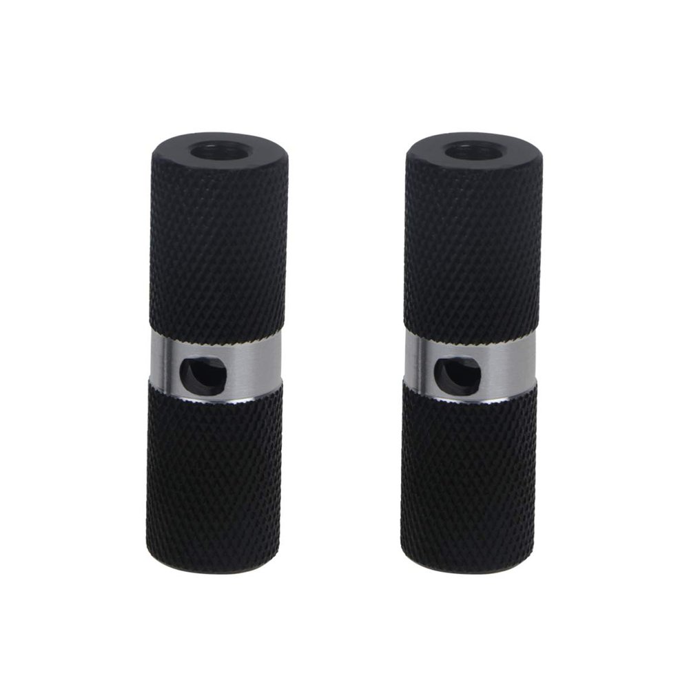 1 Pair Bike Pegs Bicycle Pegs Aluminum Alloy Anti-Skid Foot for Mountain Bike Cycling Accessories (Black)