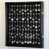flag connections 60-Spoon Display Case Cabinet Holder Rack -Black Finish view 1