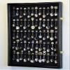 flag connections 60-Spoon Display Case Cabinet Holder Rack -Black Finish view 2
