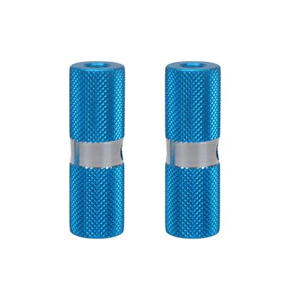 1 Pair Bike Pegs Bicycle Pegs Aluminum Alloy Anti-Skid Foot for Mountain Bike Cycling Accessories (Blue)