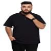 Aiyino Men's Big and Tall Classic Fit Short Sleeve Solid Soft Cotton Polo Shirt 5XL White view 1