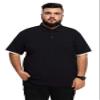 Aiyino Men's Big and Tall Classic Fit Short Sleeve Solid Soft Cotton Polo Shirt 5XL White view 2