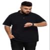 Aiyino Men's Big and Tall Classic Fit Short Sleeve Solid Soft Cotton Polo Shirt 5XL White view 3