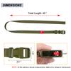 MAGARROW 40" 60" Strap Buckle Packing Straps Adjustable 1-Inch Belt (1" Wide - 40" Long, Army Green (4-Pack)) view 2