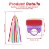 PLATT Bike Bell for Kids, Bike Horn for Boys and Girls Bike with 1 Pair Bike Streamer Tassels,Red+Purple view 2