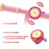 PLATT Bike Bell for Kids, Bike Horn for Boys and Girls Bike with 1 Pair Bike Streamer Tassels,Red+Purple view 3