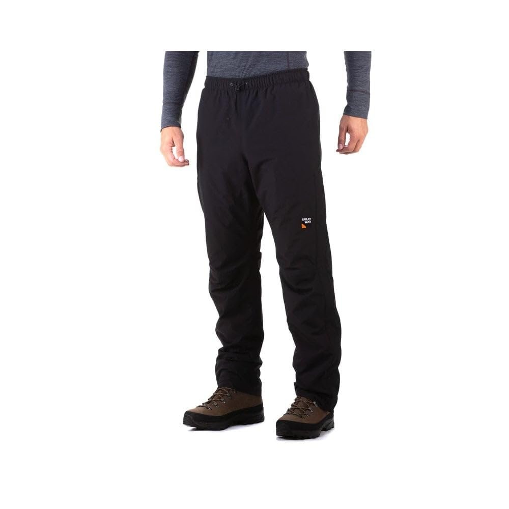 Sprayway Mens Walking M Rainpant, Black, Small