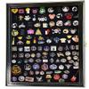flag connections Lapel Pin Pins Display Case Cabinet Wall Rack Holder Disney Hard Rock Military Pins view 2