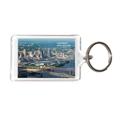 Ohio USA United States Acrylic Keychains KeyRings Holders (12 Piece, Style: Cincinnati #CI1)