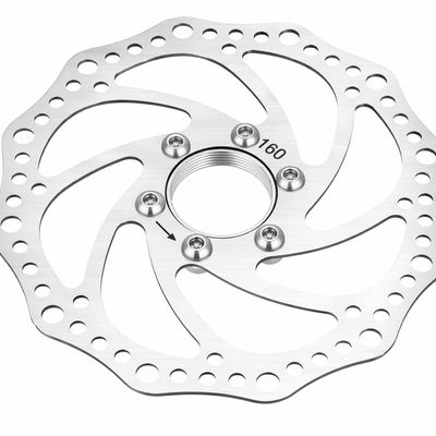 Brake Rotor 160mm Brake Disc Freewheel Threaded Hubs Disc Brake 6 Bolt Floating Disc Brake Rotor