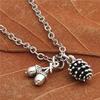1Pc Vintage Helicopter Camping Guidepost Keychain Airplane Pine Cone Keyholder Fit Men Car llaveros Jewelry (necklace) view 3