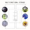 HYEYXKK Metal Basketball Storage Rack Holds 3 Fitness Balls, Sports Equipment Organizer Garage Home Schools, Vertical Ball Display Stand (Color : C) view 4
