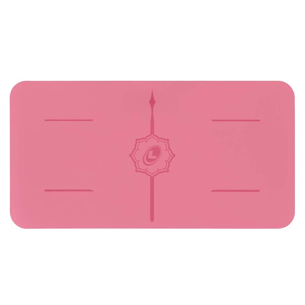 Liforme Yoga Pad - Free Bag Included - Patented Alignment System, Warrior-like Grip, Non-slip, Eco-friendly, 4.2mm thick pad for knee, elbow and hand support during Yoga (Rose)