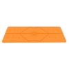 Liforme Travel Yoga mat  Free Yoga Bag, Patented Alignment System, Warrior-like Grip, Non-slip, Eco-friendly and Biodegradable, Ultra-lightweight, Sweat resistant, Long, Wide and Thick (Orange) view 4