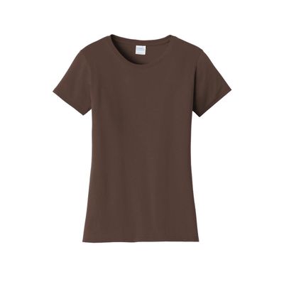 Port & Company Ladies Fan Favorite Tee. LPC450 4XL Dark Chocolate Brown