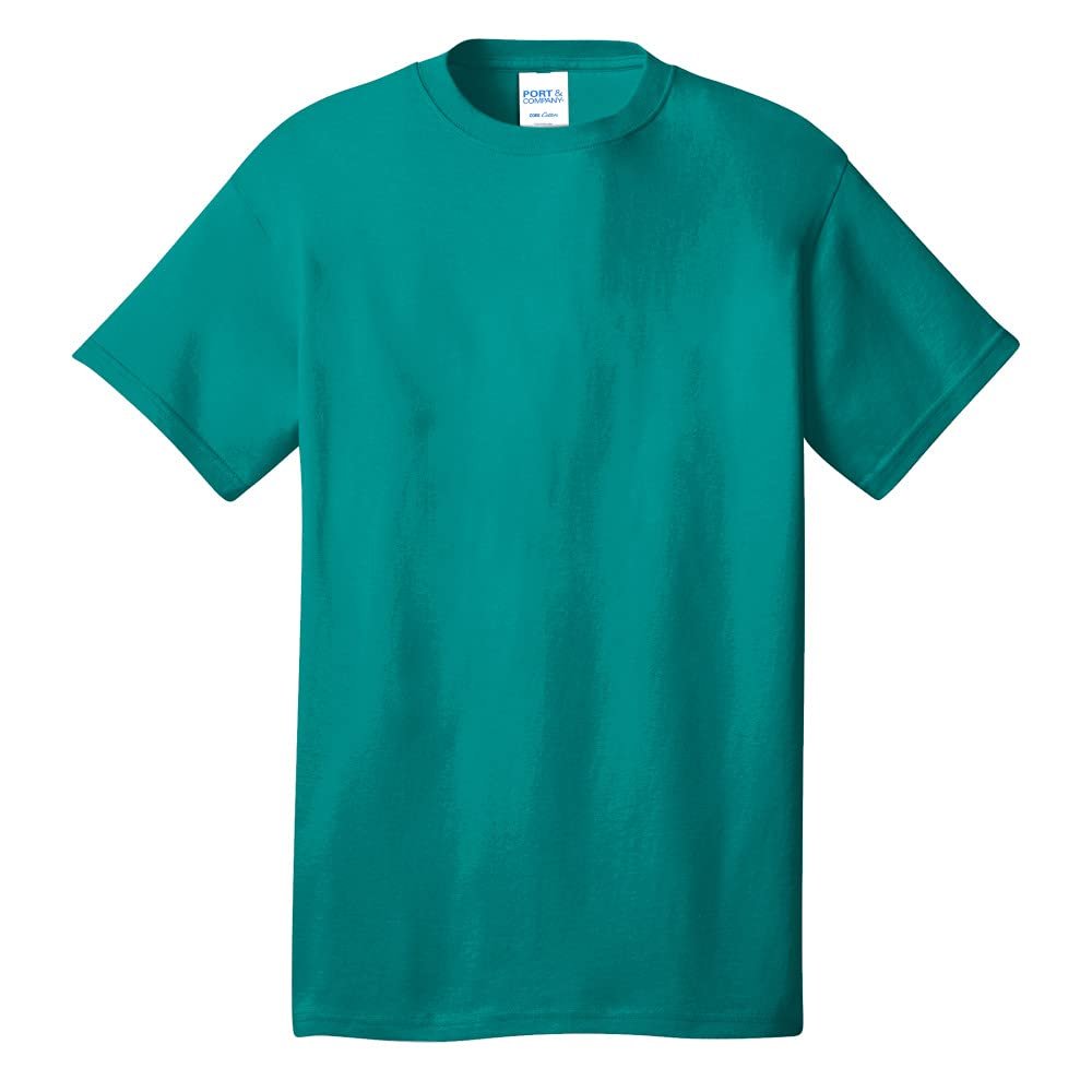 Port & Company - Core Cotton Tee. PC54 XL Bright Aqua