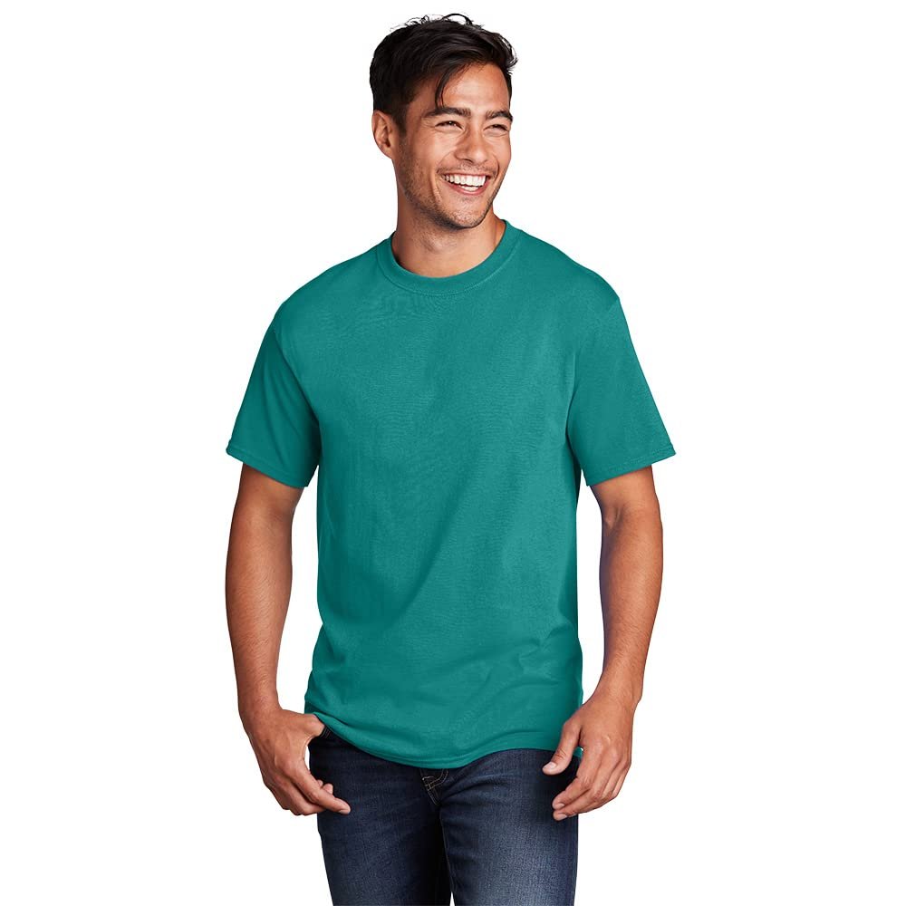Port & Company - Core Cotton Tee. PC54 4XL Bright Aqua