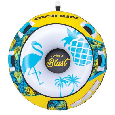 AIRHEAD Blast, 2 Rider Towable Tube for Boating with Dual Tow Points
