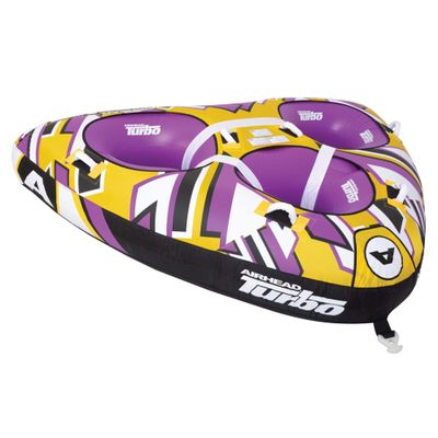 Airhead Turbo 3 | 3 Rider Towable Tube for Boating, Orange