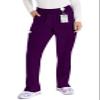 Dickies EDS Essentials Women Scrubs Pant Natural Rise Tapered Leg Pull-on DK005P, S Petite, Eggplant view 1