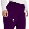 Dickies EDS Essentials Women Scrubs Pant Natural Rise Tapered Leg Pull-on DK005P, S Petite, Eggplant view 2