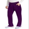 Dickies EDS Essentials Women Scrubs Pant Natural Rise Tapered Leg Pull-on DK005P, S Petite, Eggplant view 4