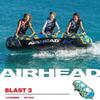Airhead Blast, 3 Rider Towable Tube for Boating with Dual Tow Points view 3
