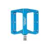 BW USA Berm Platform Bike Pedals - Lightweight Aluminum Flat Pedals for MTB and BMX - Blue view 2