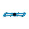 BW USA Berm Platform Bike Pedals - Lightweight Aluminum Flat Pedals for MTB and BMX - Blue view 3