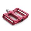 BW USA Berm Platform Bike Pedals - Lightweight Aluminum Flat Pedals for MTB and BMX - Red view 1