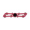 BW USA Berm Platform Bike Pedals - Lightweight Aluminum Flat Pedals for MTB and BMX - Red view 3