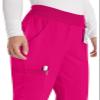 Dickies EDS Essentials Women Scrubs Pant Natural Rise Tapered Leg Pull-on DK005, XL, Hot Pink view 2
