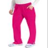 Dickies EDS Essentials Women Scrubs Pant Natural Rise Tapered Leg Pull-on DK005, XL, Hot Pink view 4