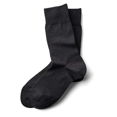 Cotton Dress Socks (Boys Large, Charcoal)