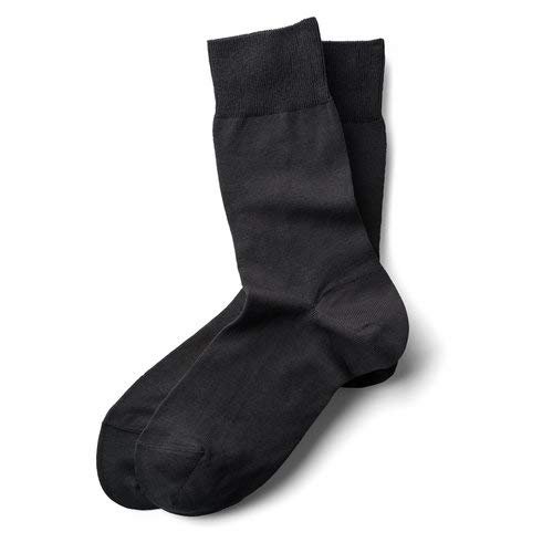 Cotton Dress Socks (Boys Large, Charcoal)