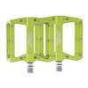 BW USA Berm Platform Bike Pedals - Lightweight Aluminum Flat Pedals for MTB and BMX - Green view 4