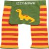 Pavilion Gift Company Dino - Orange 6-12 Month Soft & Stretchy Baby Stripe Leggings view 1