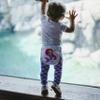 Mermaid - Purple 12-24 Month Soft & Stretchy Baby Scales Leggings view 2