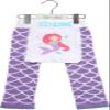 Mermaid - Purple 12-24 Month Soft & Stretchy Baby Scales Leggings view 4