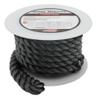 Extreme Max 3006.2876 BoatTector Twisted Nylon Dock Line - 3/4" x 50', Black view 1