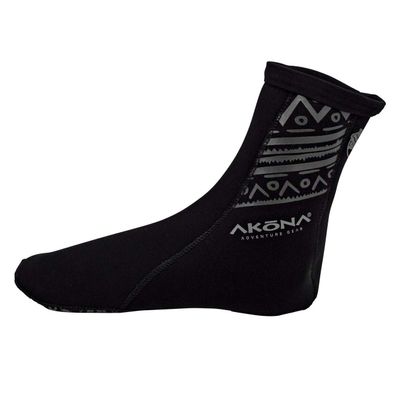 AKONA 2mm High Top Neoprene Snorkeling/Dive Sock with Printed Traction pad - 10