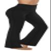 AFITNE Yoga Pants for Women Bootcut Pants with Pockets High Waisted Workout Bootleg Yoga Pants Tall Long Athletic Gym Pants Black - L view 1
