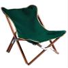 BYER OF MAINE Pangean Butterfly Chair, Easy-Fold Hardwood Sling Chair  Portable Beach, Camping & Patio Seat  34H  23W  27D in Forest Green view 1