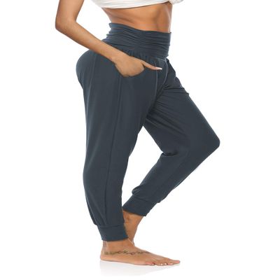 DIBAOLONG Womens Yoga Sweatpants Loose Workout Joggers Pants Comfy Lounge Pants with Pockets Melanite L