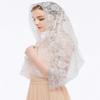 Catholic Church Veils Mantillas For Women Lace Scarf Mass Head Covering White view 4