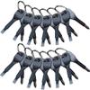 CoscosX 100 Sets Portable Every Day Carry Keys Ring Cross and Slot Type Screwdriver Men's Socks Key Outdoor Multifunction Key Chain Stainless Keychain Pocket Tool Screwdriver Set with Keychain view 1