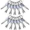 CoscosX 100 Sets Portable Every Day Carry Keys Ring Cross and Slot Type Screwdriver Men's Socks Key Outdoor Multifunction Key Chain Stainless Keychain Pocket Tool Screwdriver Set with Keychain view 1