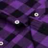 Alimens & Gentle Men's Button Down Regular Fit Long Sleeve Plaid Flannel Casual Shirts view 4