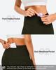 AFITNE Yoga Pants for Women Bootcut Pants with Pockets High Waisted Workout Bootleg Yoga Pants Tall Long Athletic Gym Pants Army Green - L view 4